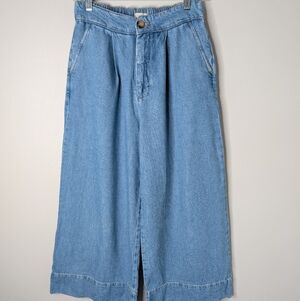 Pilcro Cropped Wide Leg Jeans